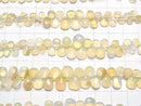 [Video]High Quality Ethiopia Opal AA++ Pear shape (Smooth) half or 1strand beads (aprx.7inch/18cm)