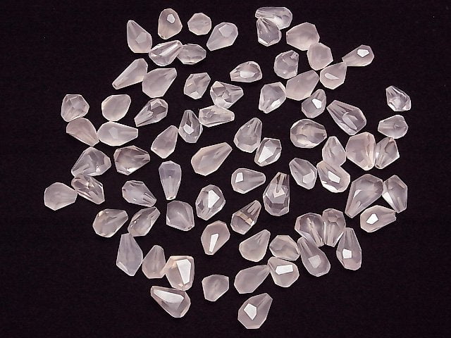 [Video]High Quality Rose Quartz AAA- Half Drilled Hole Rough Drop 3pcs