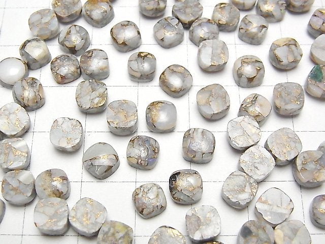 [Video]Copper Opal AAA Square Cabochon 6x6mm 5pcs