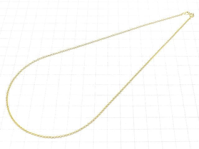 Silver925 Rolo Chain 1.6mm 18KGP [40cm][45cm][50cm][60cm] Necklace 1pc
