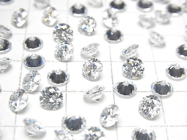 [Video] Cubic Zirconia AAA Loose stone Round Faceted 5x5mm 20pcs