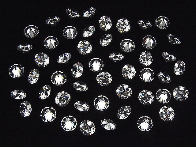 [Video] Cubic Zirconia AAA Loose stone Round Faceted 8x8mm 5pcs