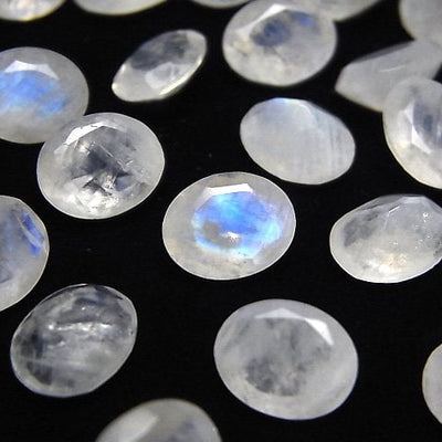 Oval, Rainbow Moonstone Gemstone Beads