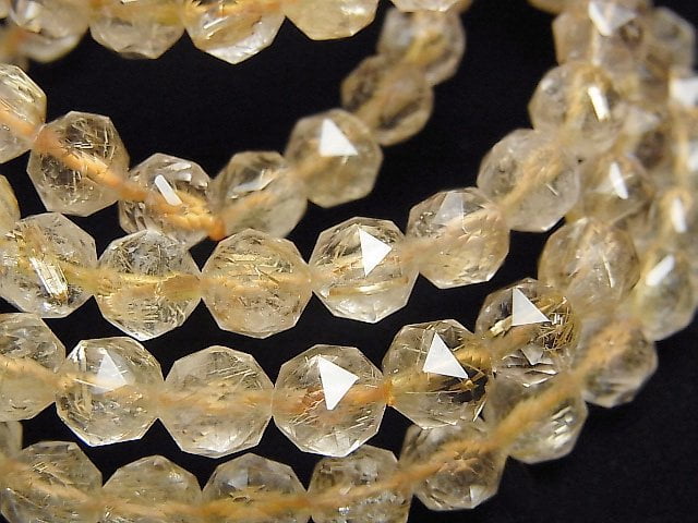 Rutilated Quartz Gemstone Beads