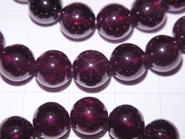 [Video]Star Garnet AAA Round 8mm Bracelet