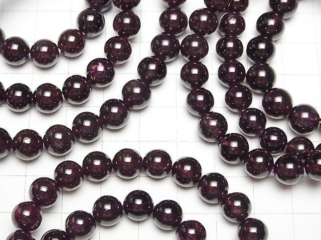 [Video]Star Garnet AAA Round 8mm Bracelet