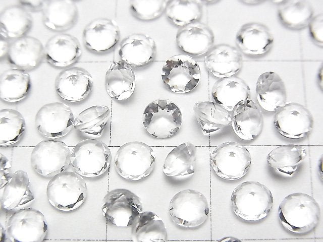 [Video]High Quality Hyalite Opal AAA Loose stone Round Faceted 4x4mm 4pcs