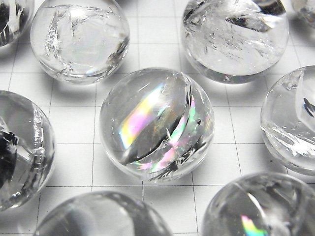 [Video] Iris Quartz (Rainbow Quartz) AA++ Sphere, Round 22-25mm 3pcs