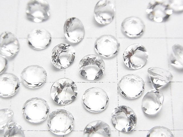 [Video]High Quality Hyalite Opal AAA Loose stone Round Faceted 5x5mm 2pcs