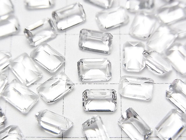 [Video]High Quality Hyalite Opal AAA Loose stone Rectangle Faceted 6x4mm 2pcs