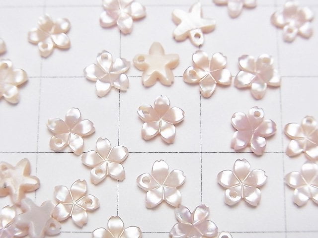 High Quality Pink Shell AAA- Flower 6x6mm 3pcs