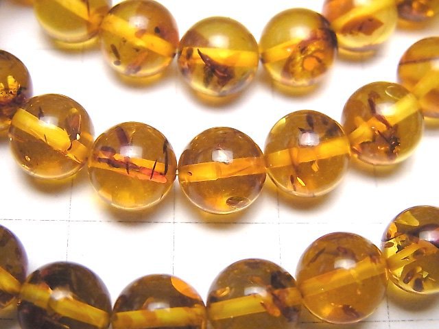 [Video] Baltic Amber Round 8-8.5mm Light Brown Color Bracelet