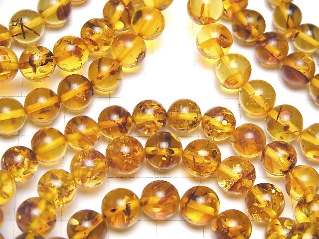 [Video] Baltic Amber Round 8-8.5mm Light Brown Color Bracelet