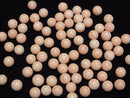 [Video]Light Orange Coral (Dyed) Half Drilled Hole Round 8mm 4pcs