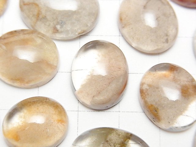 [Video] Garden Quartz AAA Oval Cabochon Size Mix 2pcs