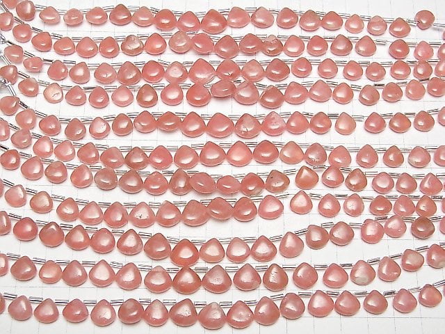 [Video] Argentina Rhodochrosite AAA- Chestnut (Smooth) half or 1strand (18pcs )