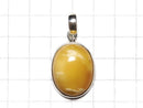[Video][One of a kind] Baltic Amber Pendant Silver925 Honey Color NO.2