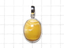 [Video][One of a kind] Baltic Amber Pendant Silver925 Honey Color NO.6