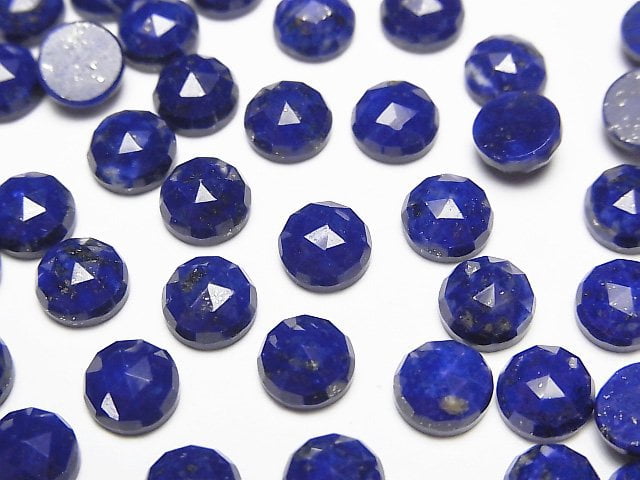 [Video] Lapislazuli AAA- Round Rose Cut 6x6mm 5pcs