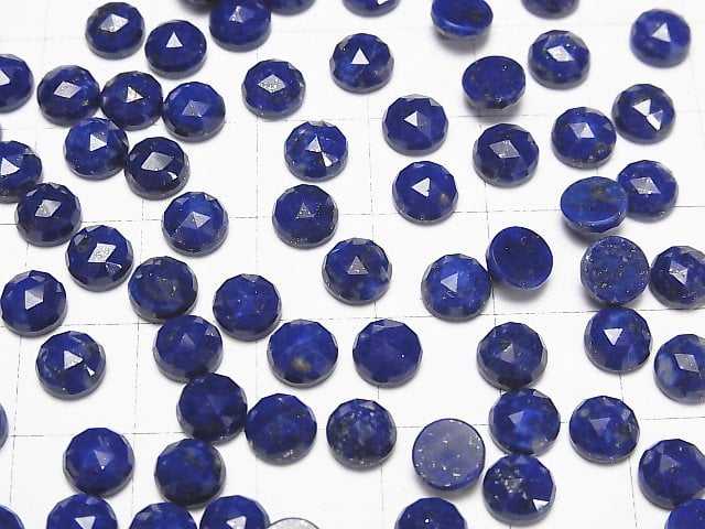 [Video] Lapislazuli AAA- Round Rose Cut 6x6mm 5pcs