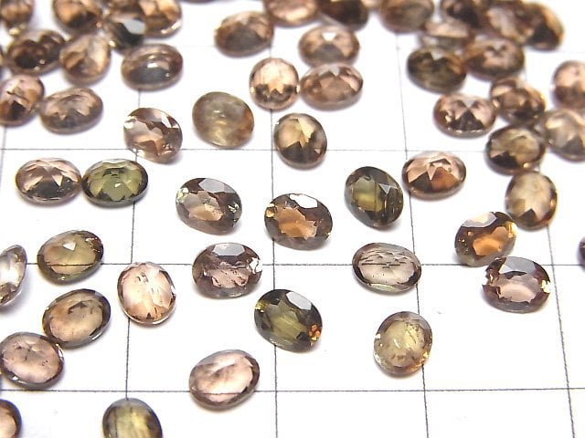 [Video]High Quality Andalusite AAA Loose stone Oval Faceted 5x4mm 5pcs