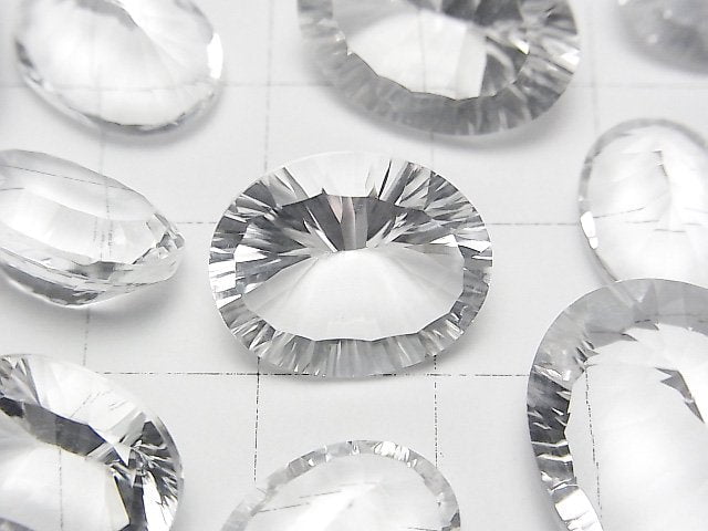 [Video]High Quality Crystal AAA Loose stone Oval Concave Cut Size Mix 5pcs