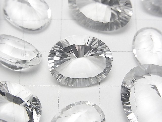 [Video]High Quality Crystal AAA Loose stone Oval Concave Cut Size mix 5pcs