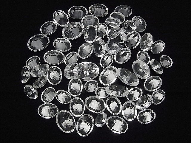 [Video]High Quality Crystal AAA Loose stone Oval Concave Cut Size mix 5pcs