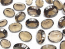 [Video]High Quality Smoky Quartz AAA Loose stone Oval Concave Cut Size Mix 5pcs