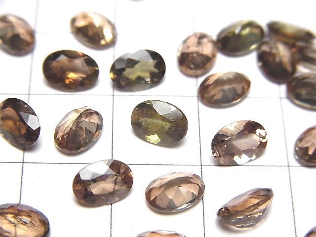 [Video]High Quality Andalusite AAA Loose stone Oval Faceted 7x5mm 3pcs