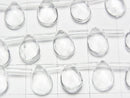 [Video] Crystal AAA- Pear shape Faceted Briolette 10x7mm 1/4 or 1strand beads (aprx.15inch/37cm)