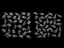 Silver925 Screw Eye Pin Rhodium Plated 10pcs