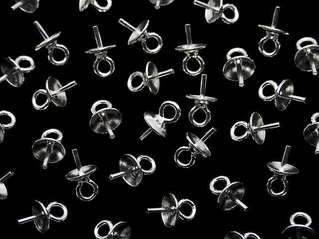 Silver925 Screw Eye Pin No coating 10pcs