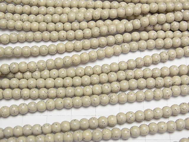 [Video] Taiwan Hokutolite Round 4mm half or 1strand beads (aprx.15inch/38cm)