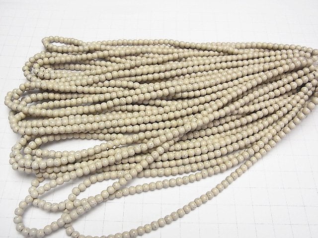 [Video] Taiwan Hokutolite Round 4mm half or 1strand beads (aprx.15inch/38cm)