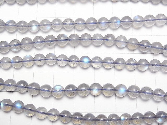 [Video]High Quality Blue Labradorite AAA Round 6mm 1strand beads (aprx.20inch/51cm)