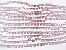[Video]High Quality Pink-Red Spinel AA++ Chestnut Faceted Briolette half or 1strand beads (aprx.7inch/18cm)