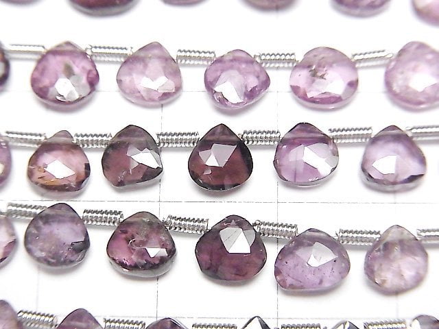 [Video]High Quality Multicolor Spinel AA++ Chestnut Faceted Briolette [Purple] half or 1strand beads (aprx.7inch/18cm)