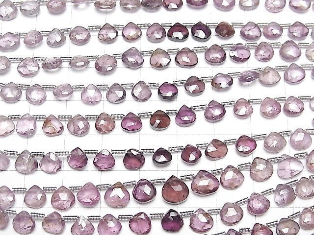 [Video]High Quality Multicolor Spinel AA++ Chestnut Faceted Briolette [Purple] half or 1strand beads (aprx.7inch/18cm)