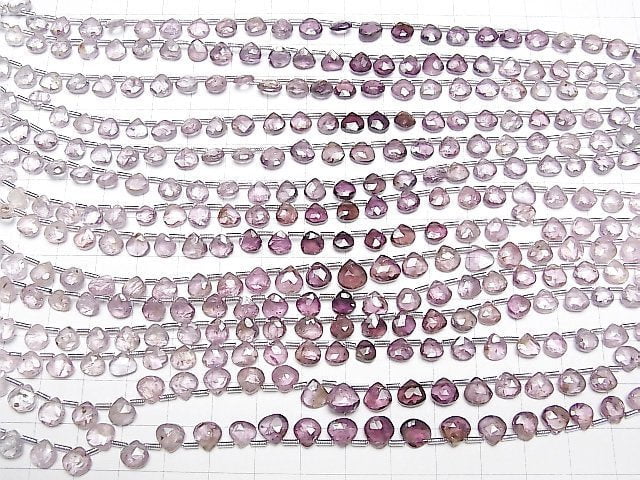 [Video]High Quality Multicolor Spinel AA++ Chestnut Faceted Briolette [Purple] half or 1strand beads (aprx.7inch/18cm)