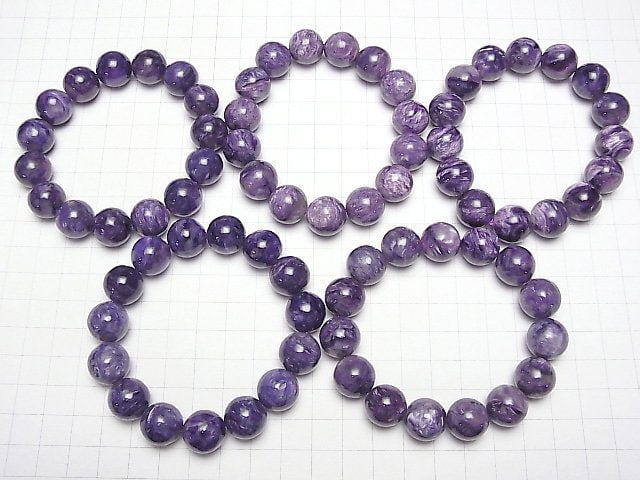 [Video] Charoite AAA- Round 14mm Bracelet