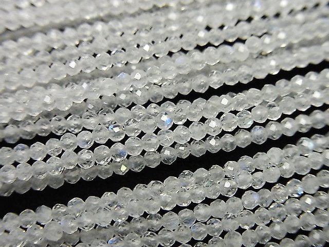 Rainbow Moonstone, Roundel Gemstone Beads