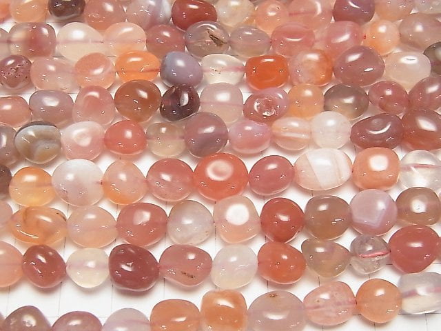 [Video] Red Agate Nugget 1strand beads (aprx.15inch/37cm)