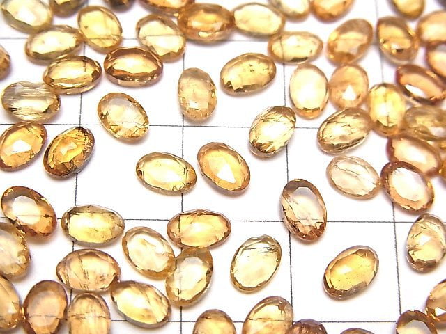 [Video]High Quality Imperial Topaz AAA- Oval Rose Cut 6x4mm 4pcs