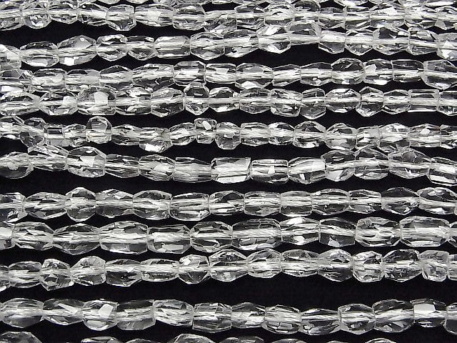 [Video]High Quality! Crystal AA++ Faceted Nugget half or 1strand beads (aprx.15inch/37cm)