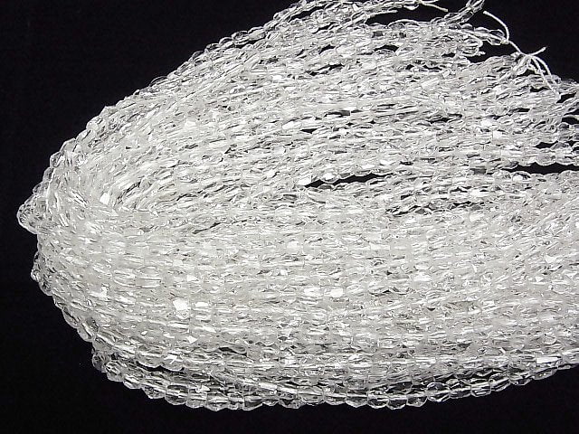 [Video]High Quality! Crystal AA++ Faceted Nugget half or 1strand beads (aprx.15inch/37cm)