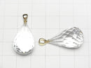 [Video]High Quality Crystal AAA Faceted Drop Pendant 25x15x15mm 14KGP 1pc