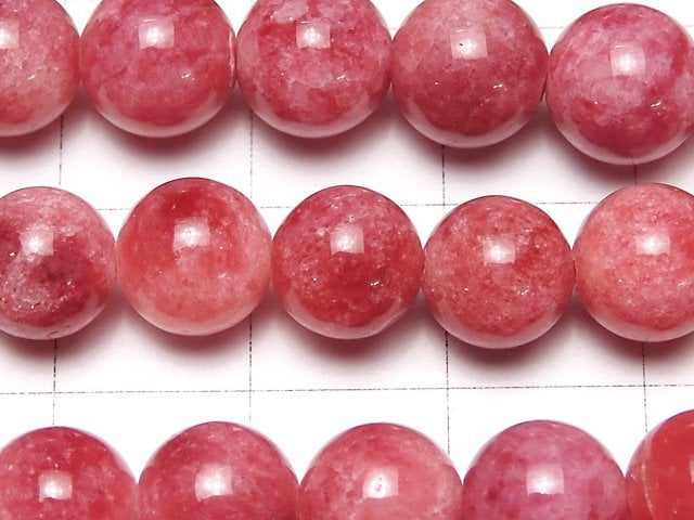 Red Jade Round 8mm 1strand beads (aprx.15inch/36cm)