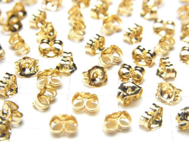 14KGF Earnuts 5x4.5mm 6pcs (3pairs )