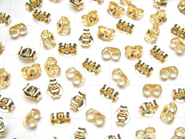 14KGF Earnuts 5x4.5mm 6pcs (3pairs )